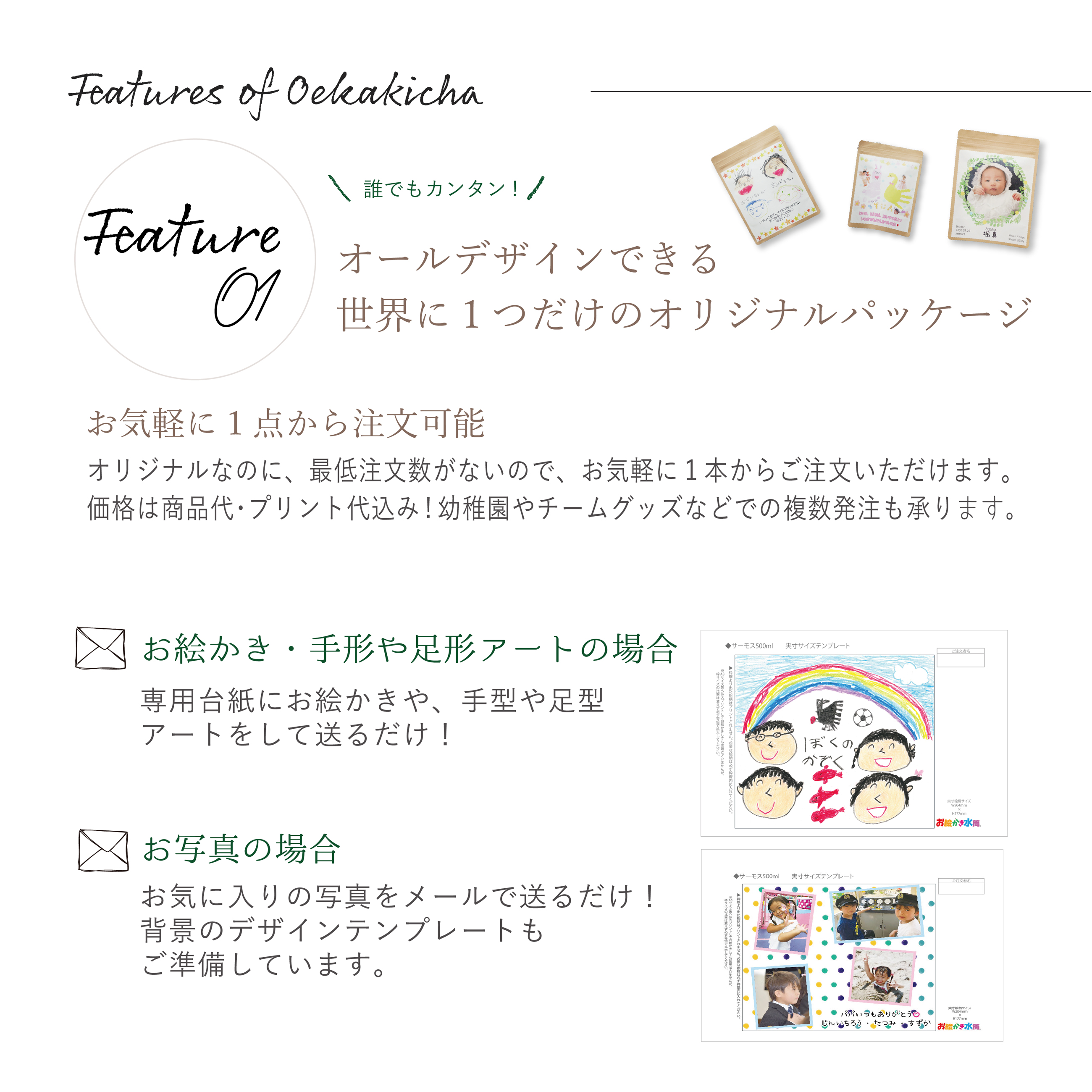 お絵かき茶<br>袋入りタイプ<br>京都宇治の日本茶セット